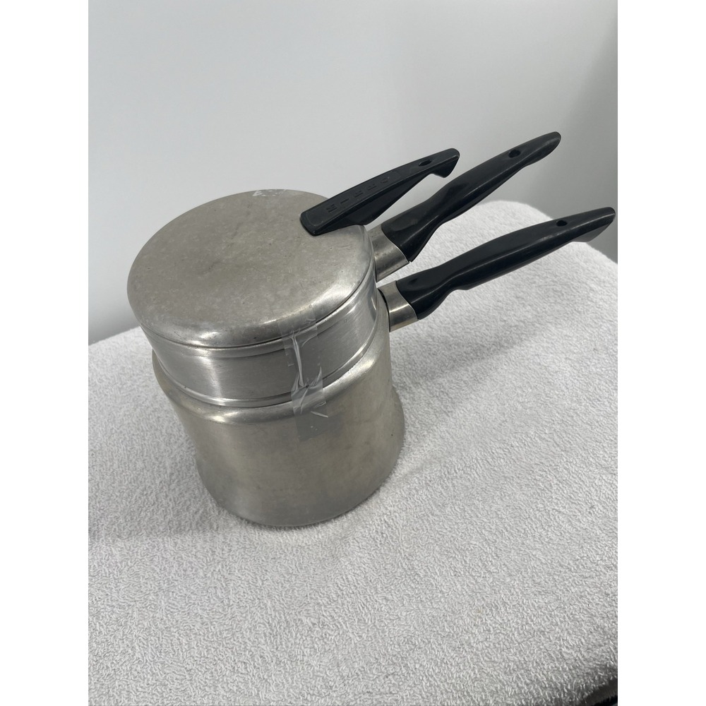 Mirro Aluminum 3-Piece Double Boiler Pot Set with Lid Made in USA